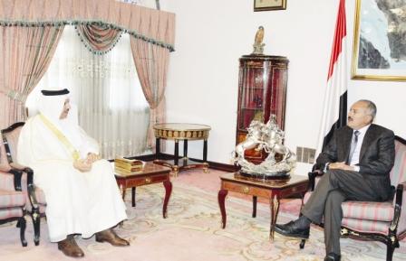 .. ولدى استقباله أمين عام مجلس التعاون الخليجي أمس